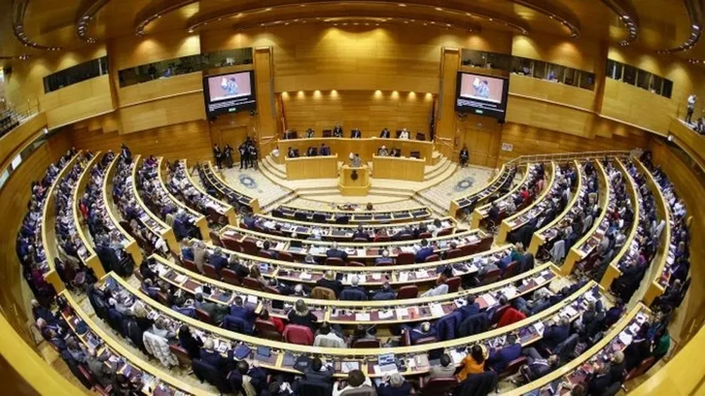 Pleno del Senado donde se realizó la sesión de hoy