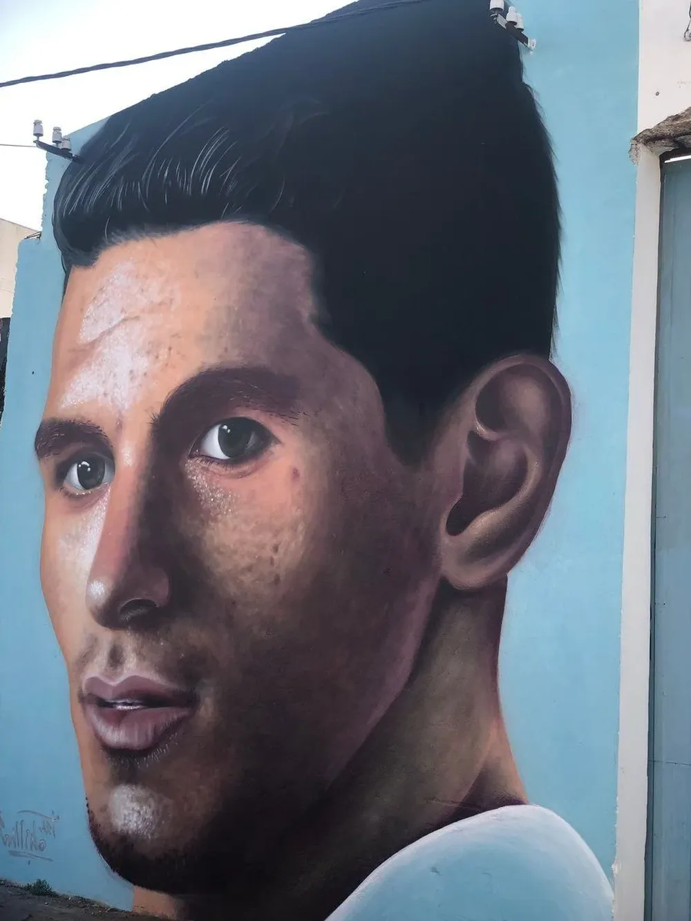 El mural de Torreira en Fray Bentos