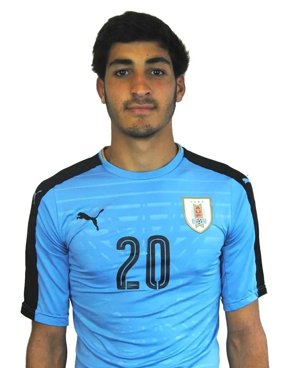 Guisolfo con la sub 17 de Uruguay