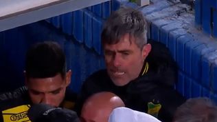 Julio Vaccari, técnico de Defensa y Justicia, tuvo una fuerte discusión tras el partido ante Vélez Sarsfield