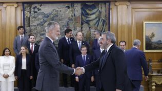 Mario Bergara con Felipe VI.&nbsp;