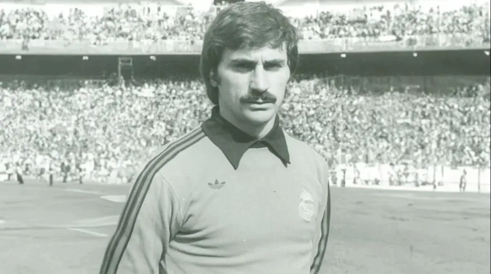 El portero del Real Madrid Miguel Ángel.