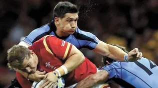 Los “Teros” ante Australia en su segundo partido en el Mundial. afp