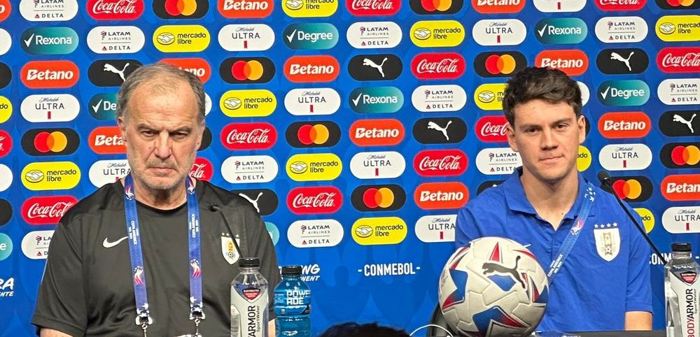 Marcelo Bielsa y Facundo Pellistri hablaron en conferencia de prensa previo al partido entre la selección de Uruguay y Brasil por la Copa América 2024