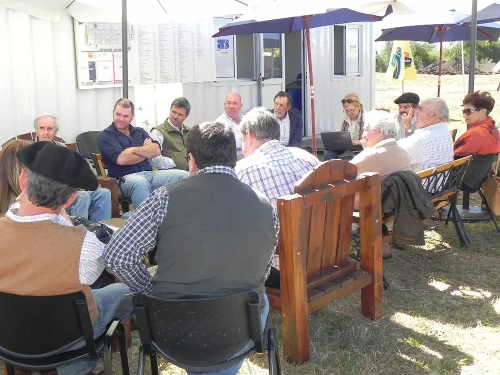 La directiva de la Federación Rural se reunió ayer en la Expoactiva de Mercedes