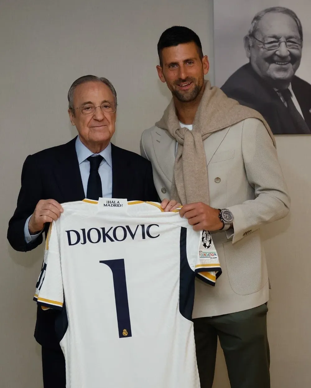 Novak Djokovic y Florentino Pérez