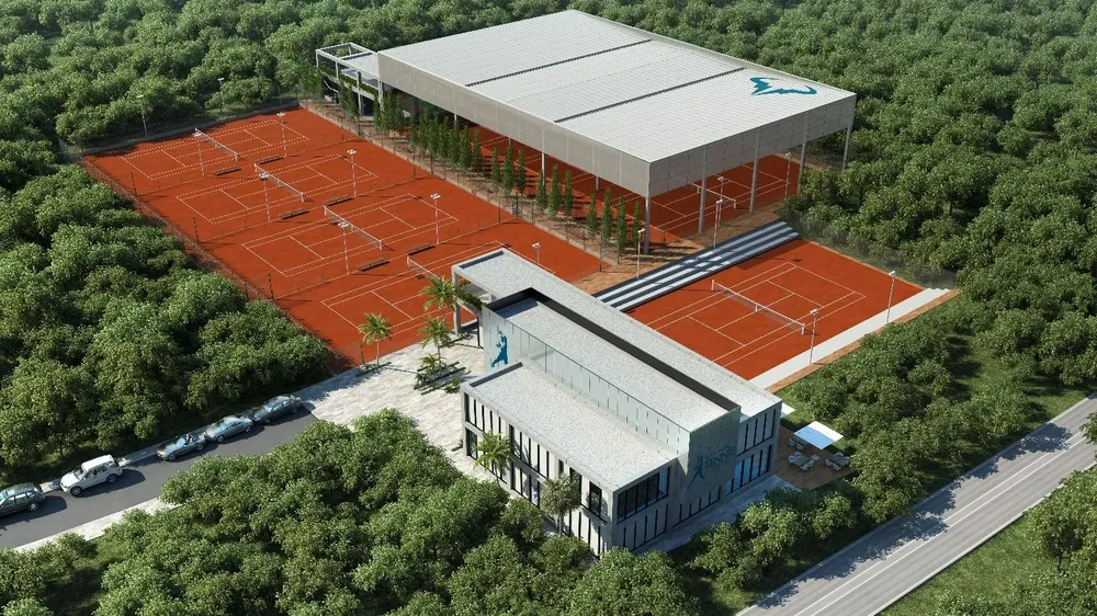 El centro cuenta con ocho canchas de tenis