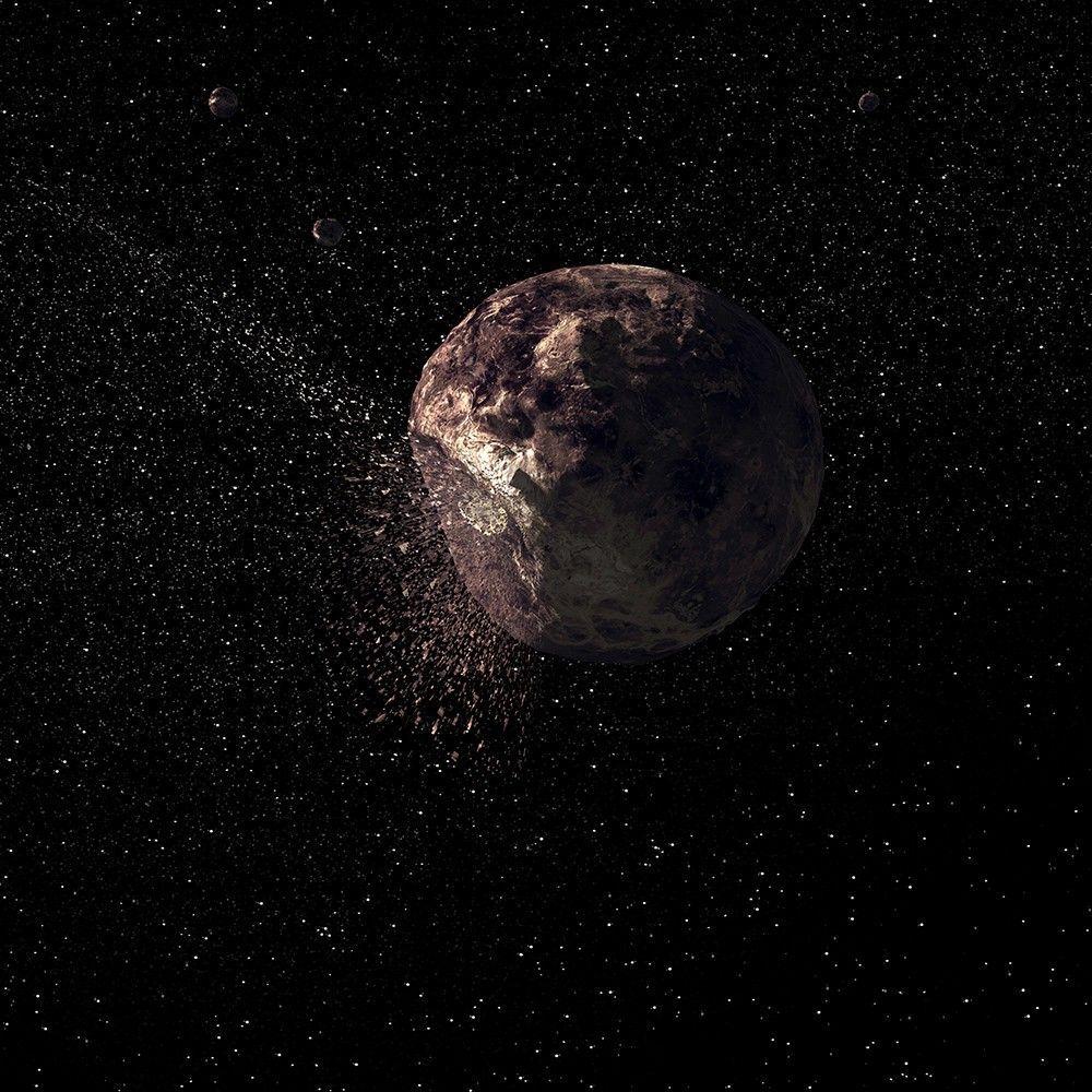 Imagen ilustrativa de un asteroide.&nbsp;