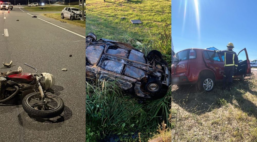 Tres accidentes el 31 en Uruguay