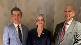 IICA y el USDA impulsan una agenda compartida para fortalecer la seguridad alimentaria, la bioseguridad y el comercio agrícola en las Américas. En la foto, Luke J. Lindberg, Subsecretario de Asuntos Extranjeros de Comercio y Agricultura del USDA; Michelle Bekkering, Subsecretaria Adjunta de Comercio y Asuntos Agrícolas Exteriores; y Muhammad Ibrahim, Director General del IICA.