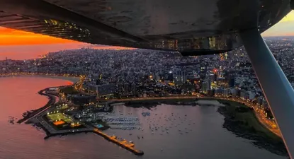 Sobrevolar Montevideo es una de las opciones para regalar