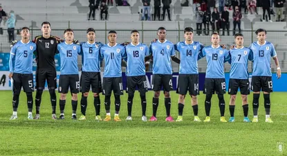 La selección sub 20 que jugó este mes ante Perú