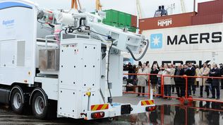 Escáneres en el puerto de Montevideo.