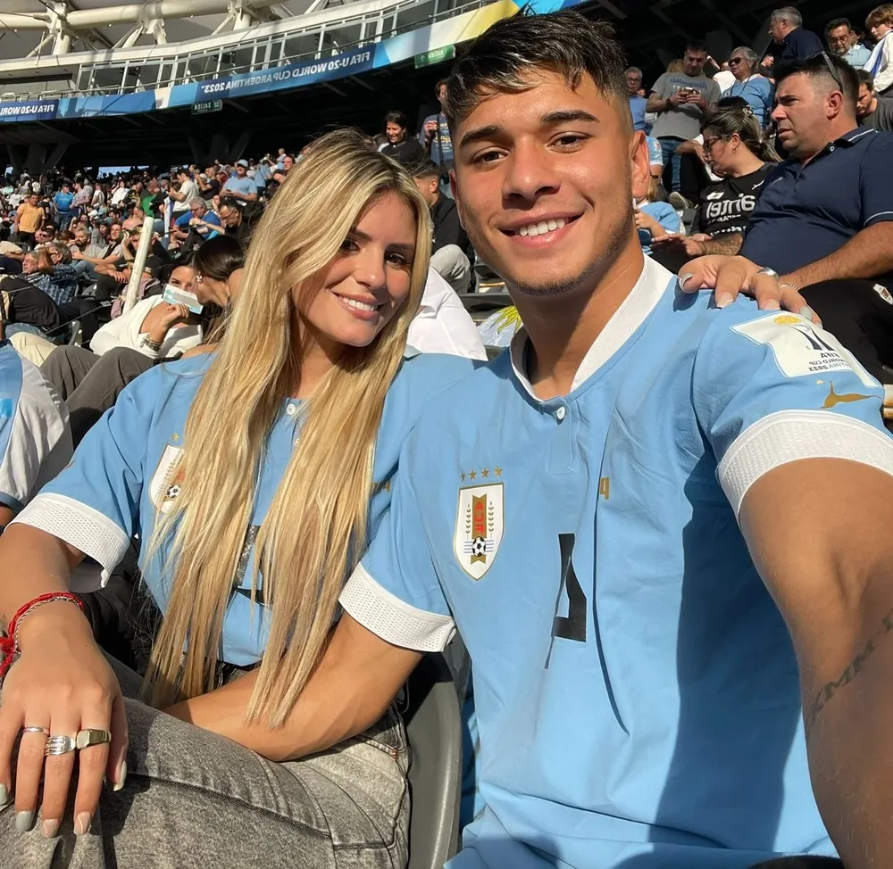 Mateo Ponte con su novia, Mica Torres