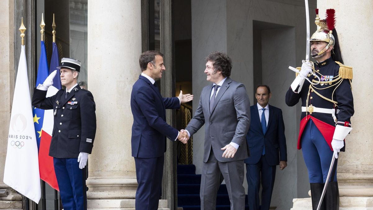 El Presidente Javier Milei Se Reunió Con El Francés Emmanuel Macron