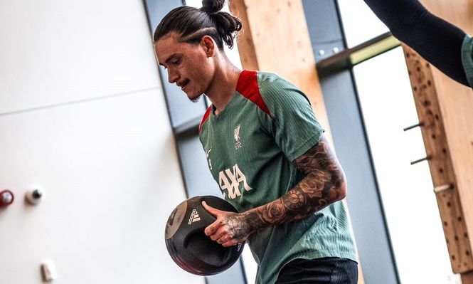 La broma de Darwin Núñez que no salió bien, tras su regreso al entrenamiento en Liverpool después de jugar con la selección