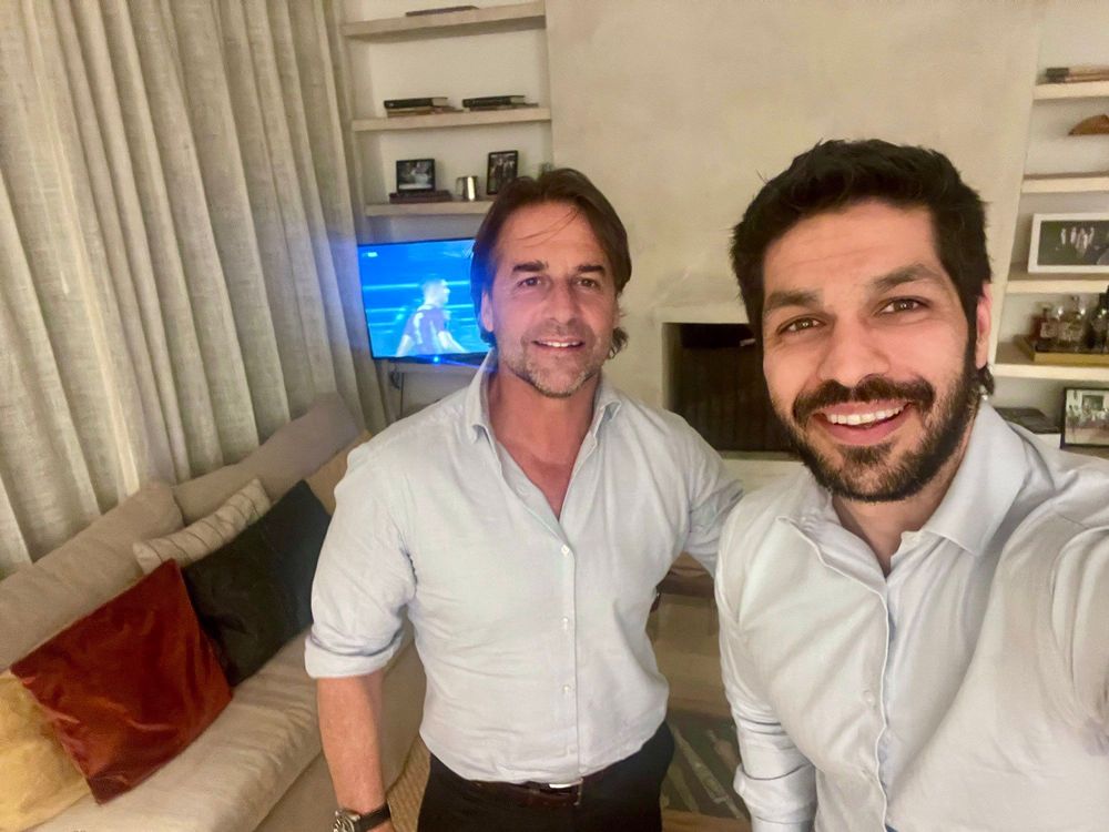 Luis Lacalle Pou y Andrés Ojeda. Archivo