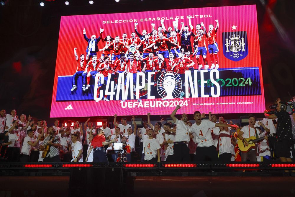 Festejo histórico de España en Madrid.