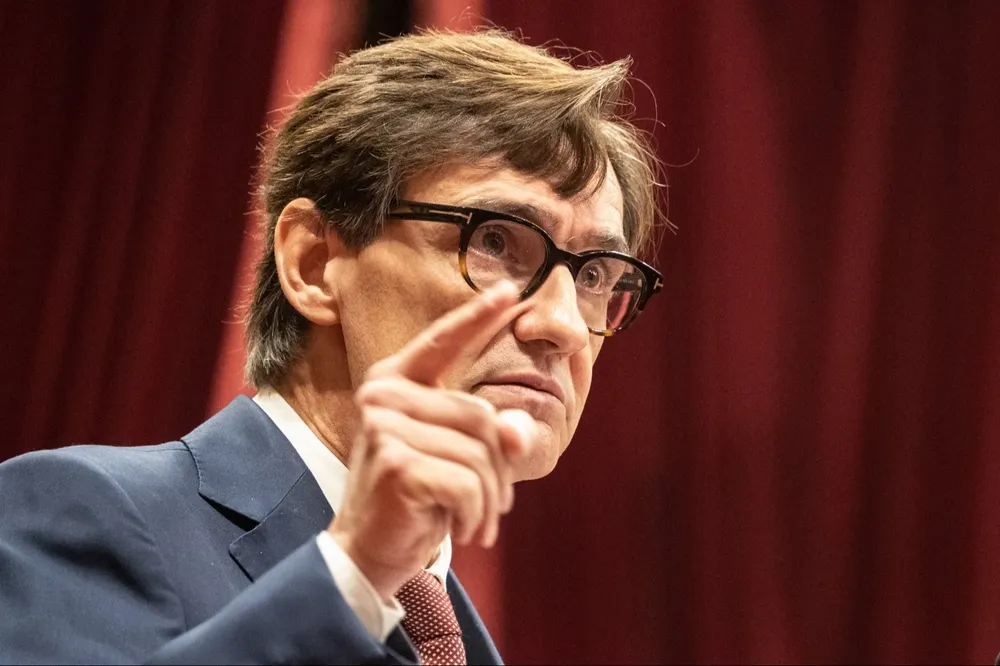 El líder del PSC y jefe de la oposición en Cataluña, Salvador Illa.