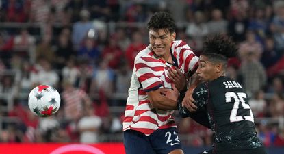 Justin Ellis en el amistoso en el que marcó un gol para Estados Unidos ante Canadá&nbsp;