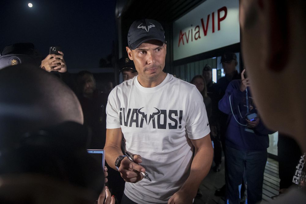 Rafael Nadal ya está en Málaga.