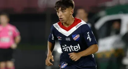 Bruno Arady en su debut oficial con Nacional