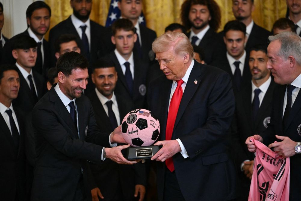 Lionel Messi y Donald Trump