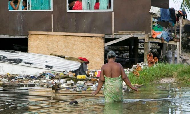 Tuvalu está en riesgo de desaparecer debido al cambio climático.