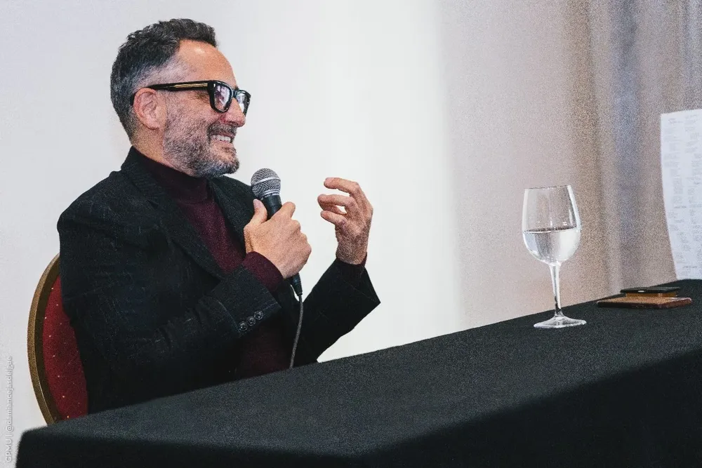 Drexler en la presentación de Tinta y Tiempo