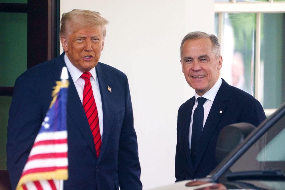 Donald Trump y Mark Carney se reunieron este martes en la Casa Blanca.