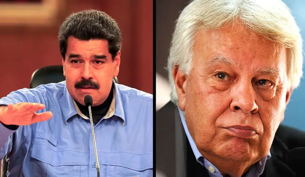 Nicolás Maduro y Felipe González