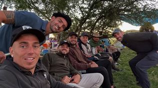 La tremenda pesca con campamento de jugadores de River Plate