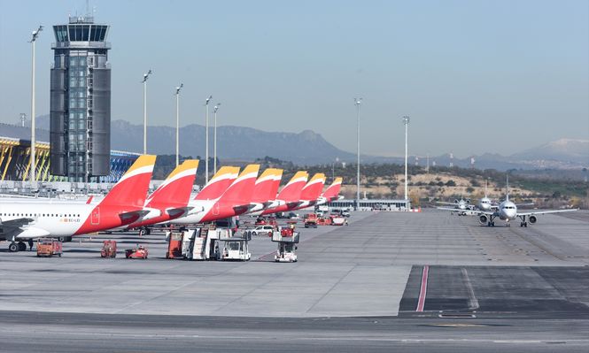 Aviones de la empresa Iberia. EUROPA PRESS