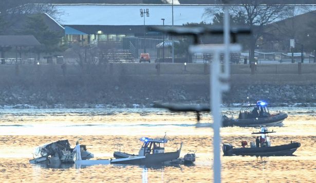 Equipos de rescate trabajaban para recuperar los cuerpos junto a restos del avión accidentado