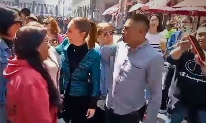 VIDEO | La presidente de México, Claudia Sheinbaum, fue víctima de acoso sexual callejero