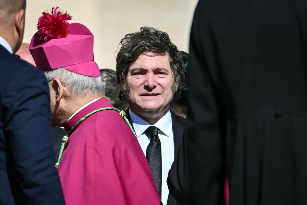 Javier Milei en el Vaticano