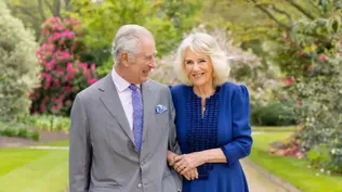 La foto de Carlos III y Camila difundida por el Palacio de Buckingham.