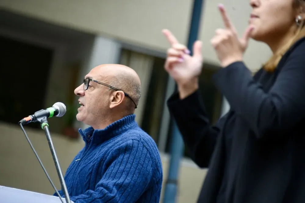 El discurso del presidente del PIT-CNT, Marcelo Abdala.