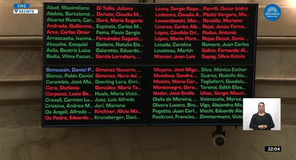 El Senado no logró aprobar el proyecto de Ficha Limpia por falta de un solo voto.