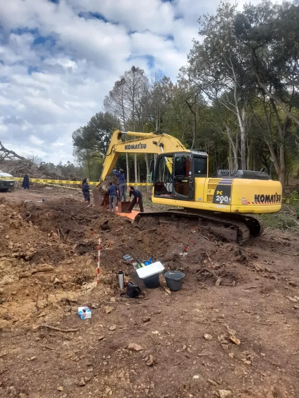 El predio donde encontraron restos humanos
