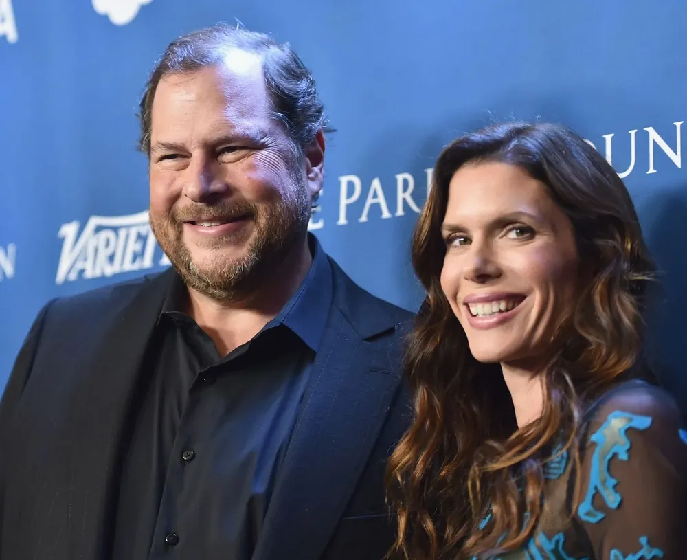 Marc y Lynne Benioff