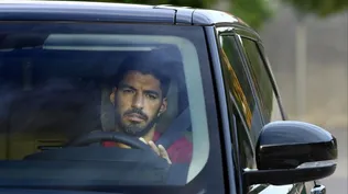 Suárez en sus últimos días en Barcelona