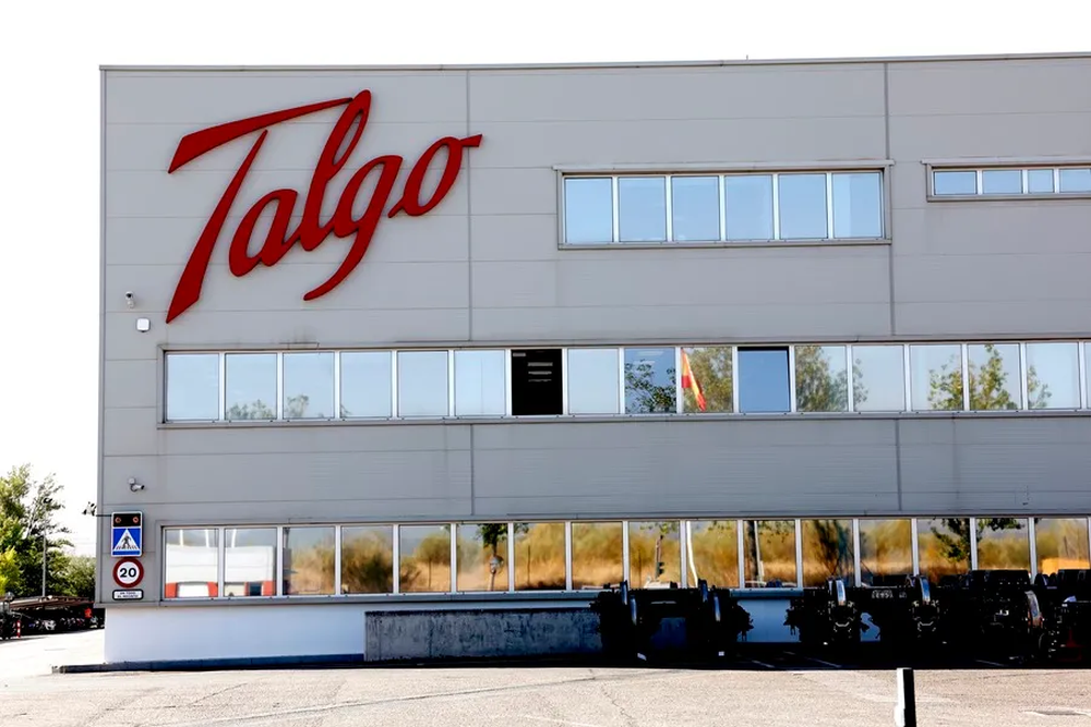 Vista de la fábrica de Talgo en el barrio de Las Matas, en La localidad de Las Rozas