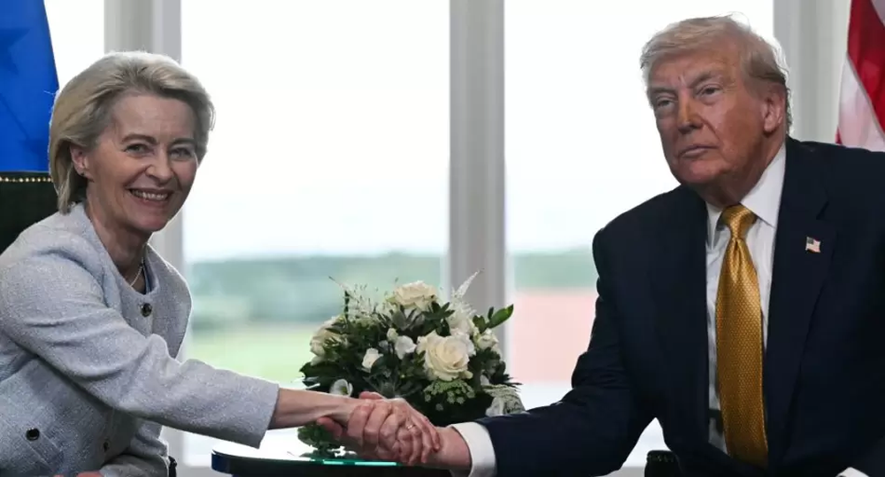 Donald Trump y Úrsula von der Leyen&nbsp;