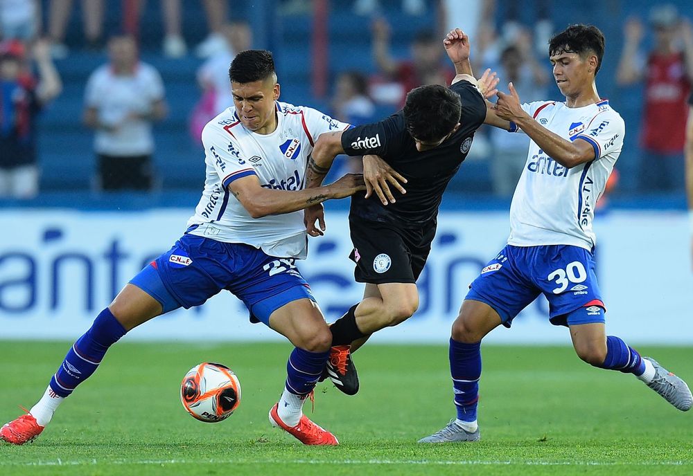 Agustín Dos Santos y Julián Millán en Nacional