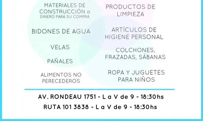 Ayax ayudará a los damnificados