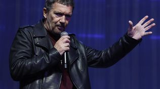 El actor y director Antonio Banderas en el Teatro Apolo de Madrid, dionde estrena Gypsy el 7 de febrero. EFE