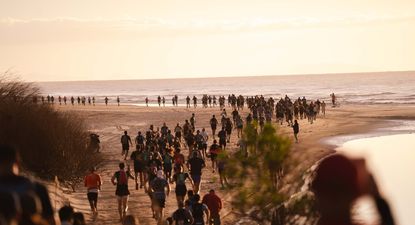 Una de las largadas del Desafío Dos Arroyos este domingo