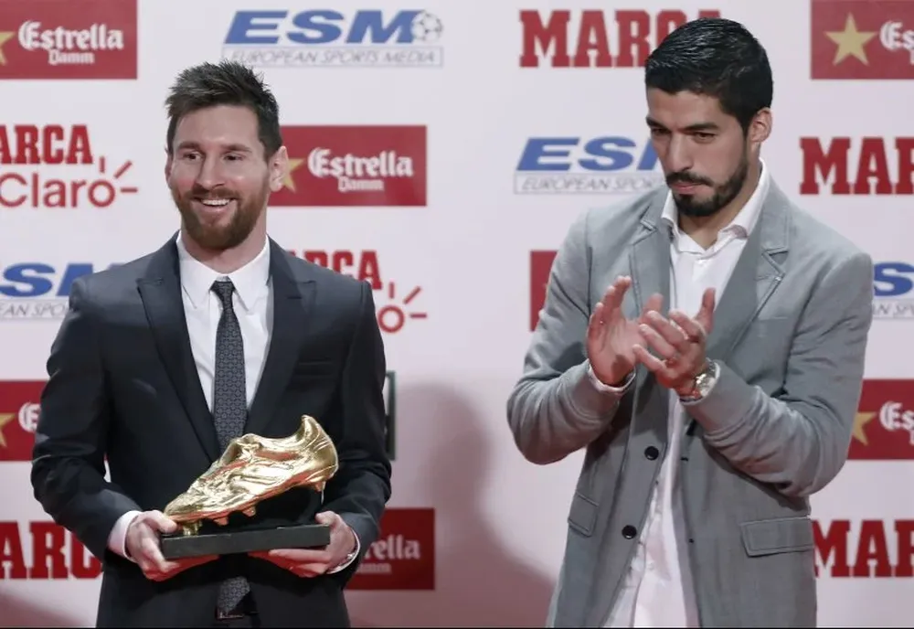 Lionel Messi y Luis Suárez
