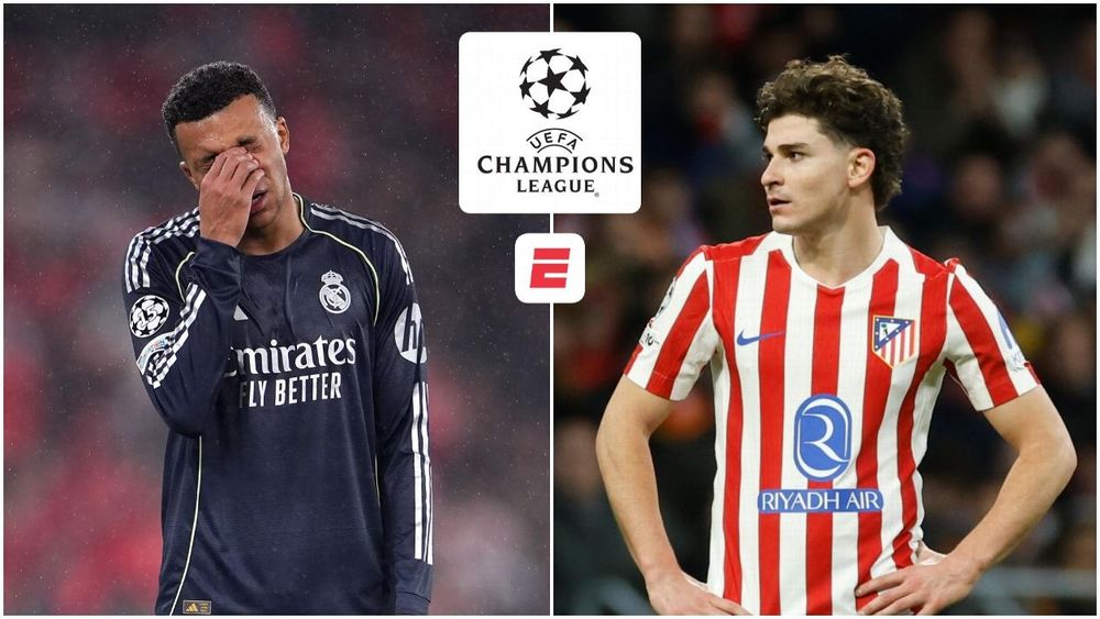 Killyan Mbappé, del Real Madrid, y Julián Alvarez, del Atlético de Madrid.